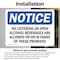 Signmission No Loitering Or Open Alcoholic Beverages OSHA Notice Sign, Vinyl Decal, 10in W x 7in L, 2PK OS-2PACK-NS-D-710-L-14696 - alternate 3
